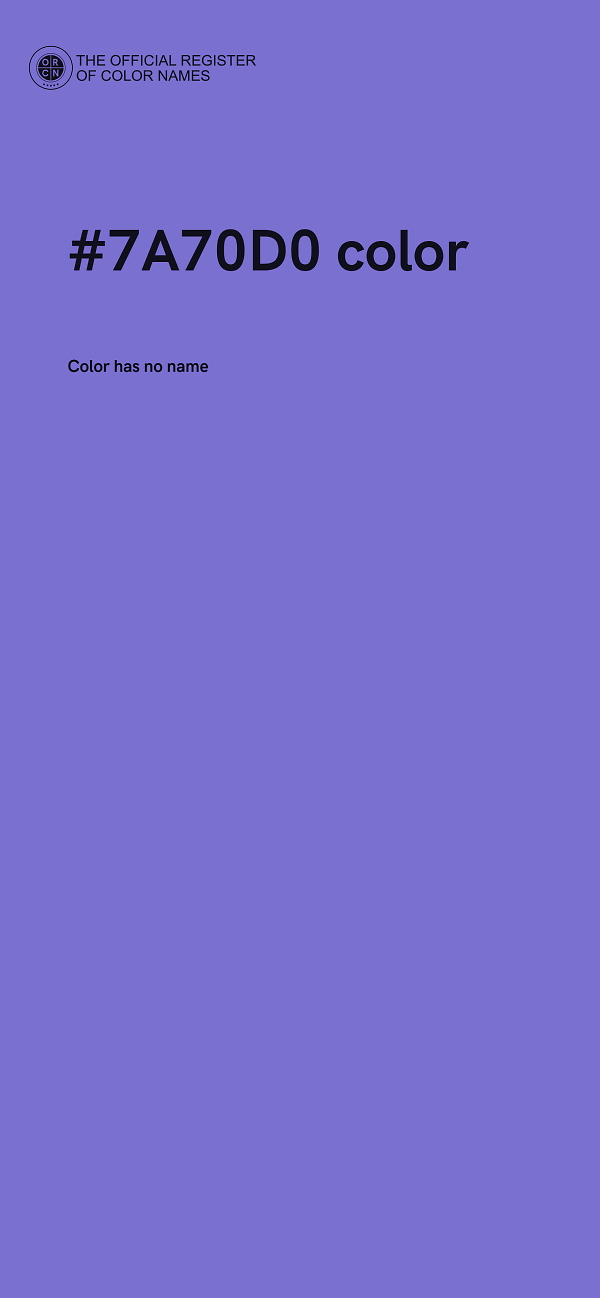 #7A70D0 color image