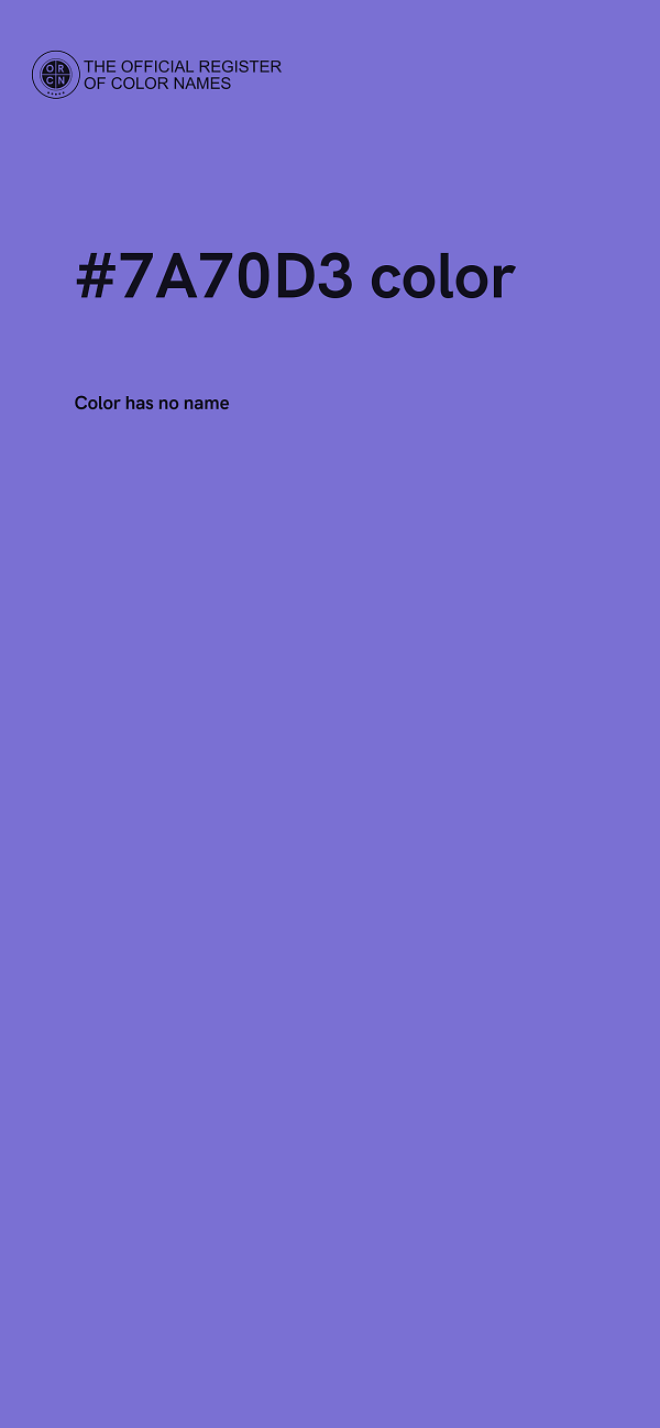 #7A70D3 color image