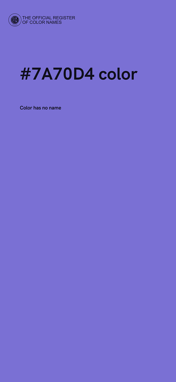 #7A70D4 color image