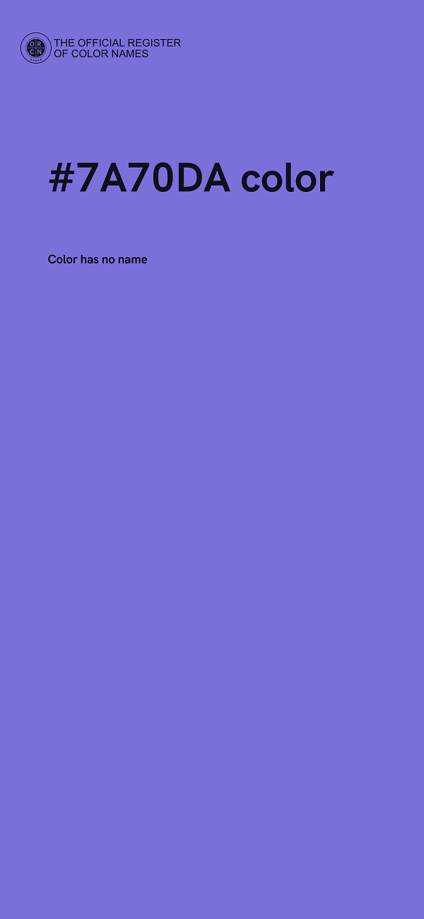 #7A70DA color image