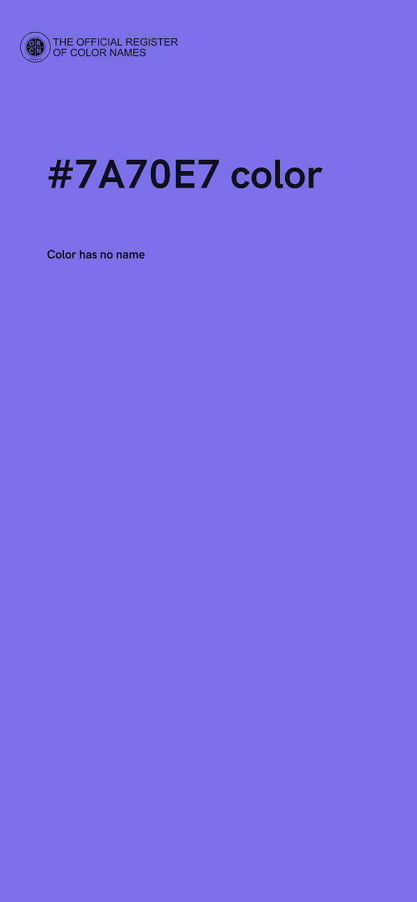 #7A70E7 color image