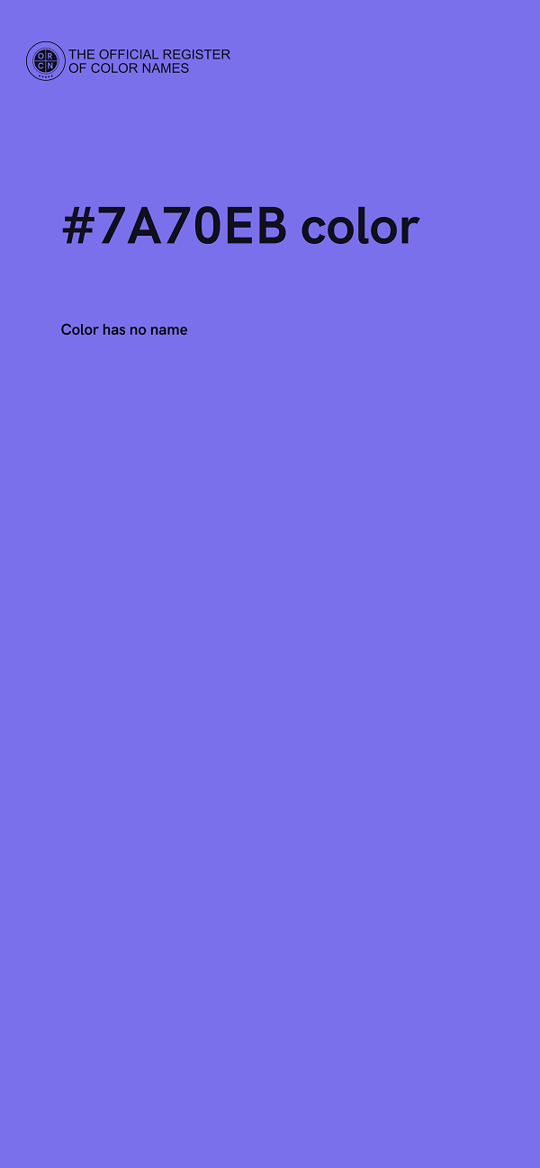 #7A70EB color image