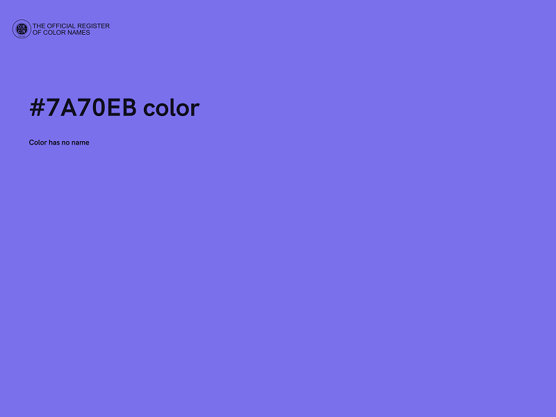 #7A70EB color image