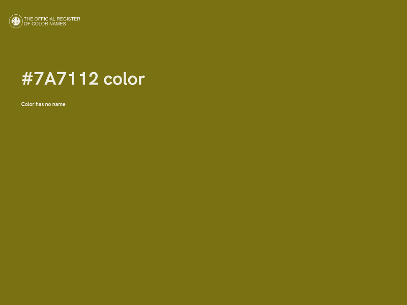 #7A7112 color image