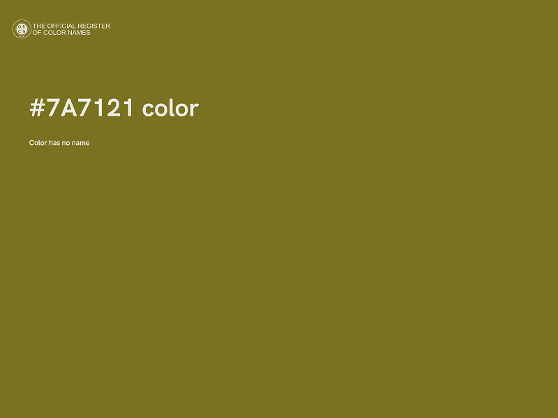 #7A7121 color image