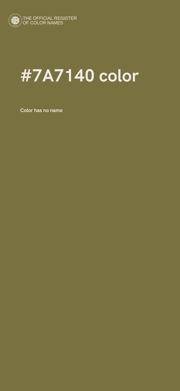 #7A7140 color image
