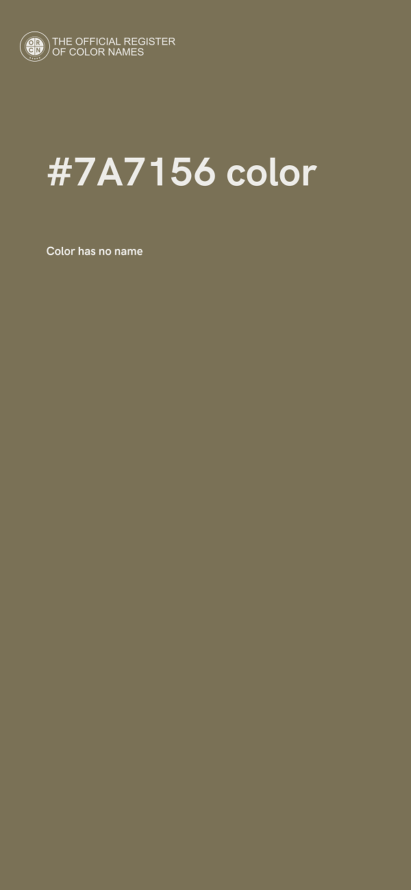 #7A7156 color image