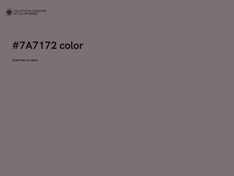 #7A7172 color image