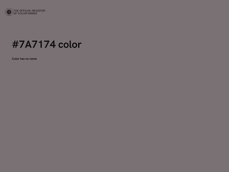 #7A7174 color image