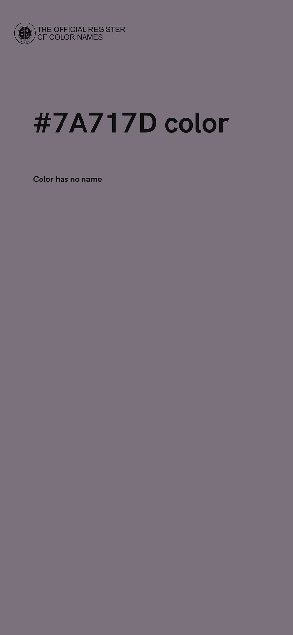 #7A717D color image