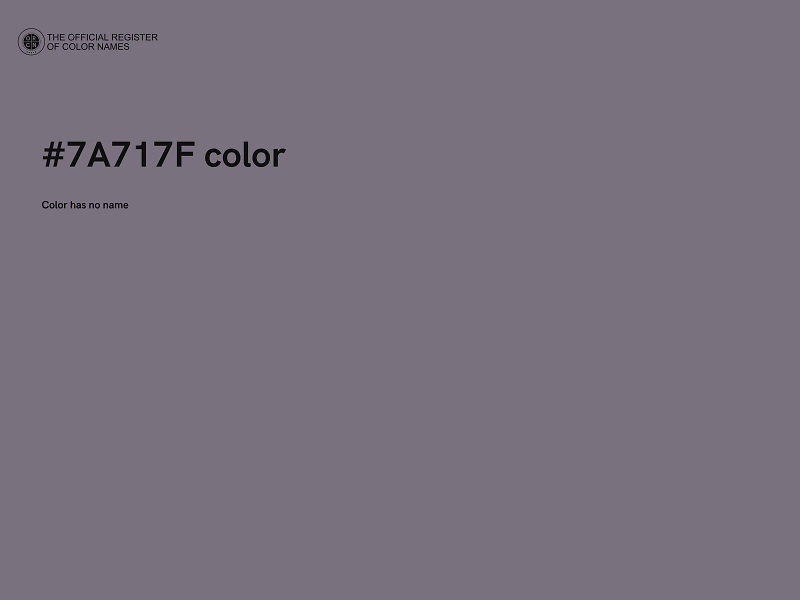 #7A717F color image