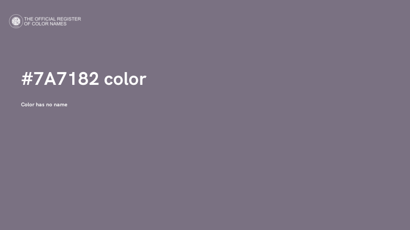 #7A7182 color image