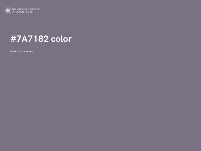 #7A7182 color image