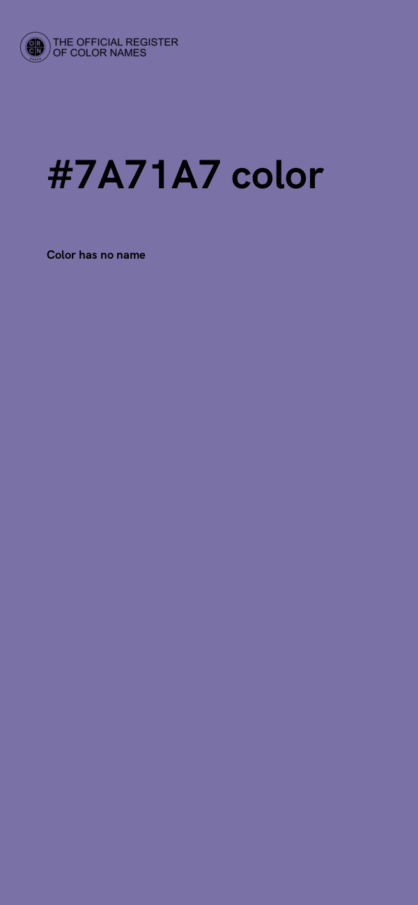#7A71A7 color image