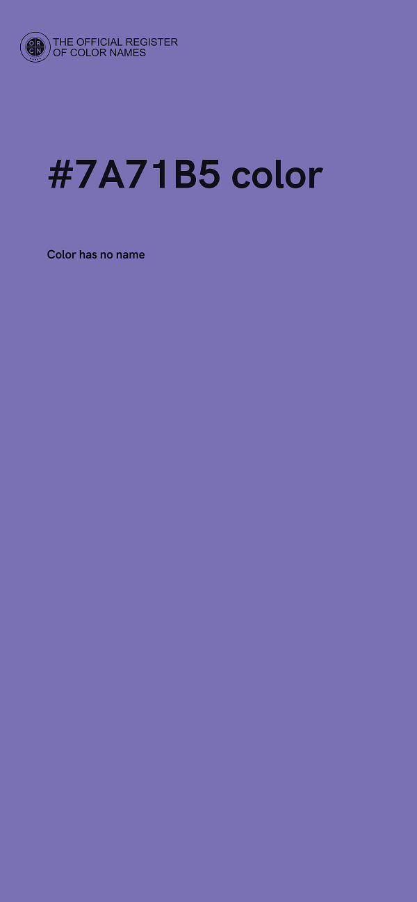 #7A71B5 color image