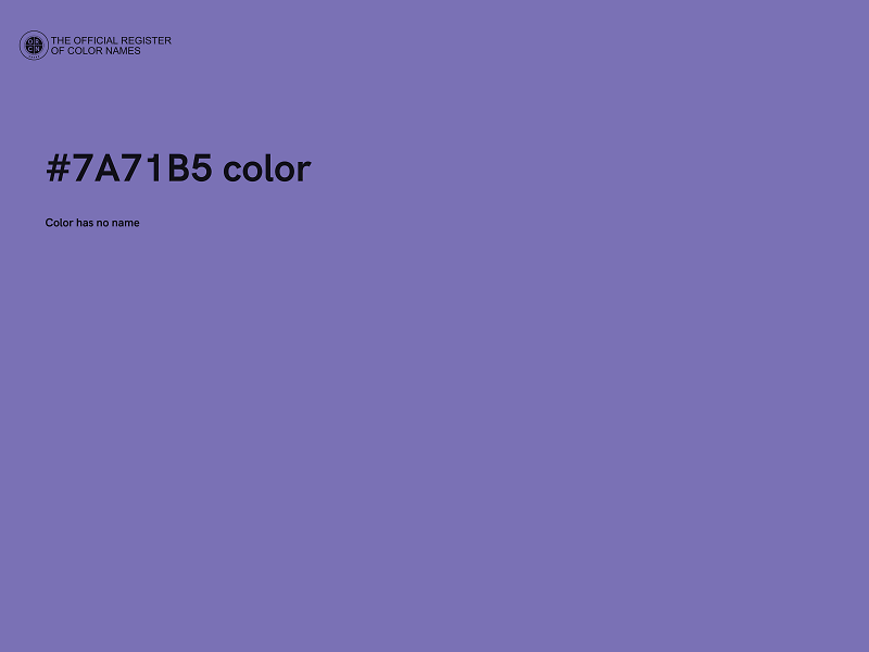 #7A71B5 color image