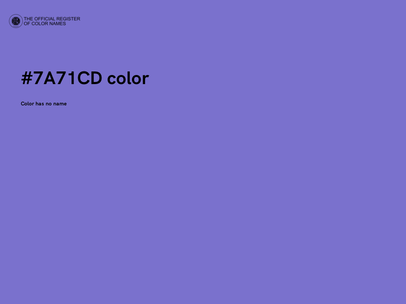 #7A71CD color image