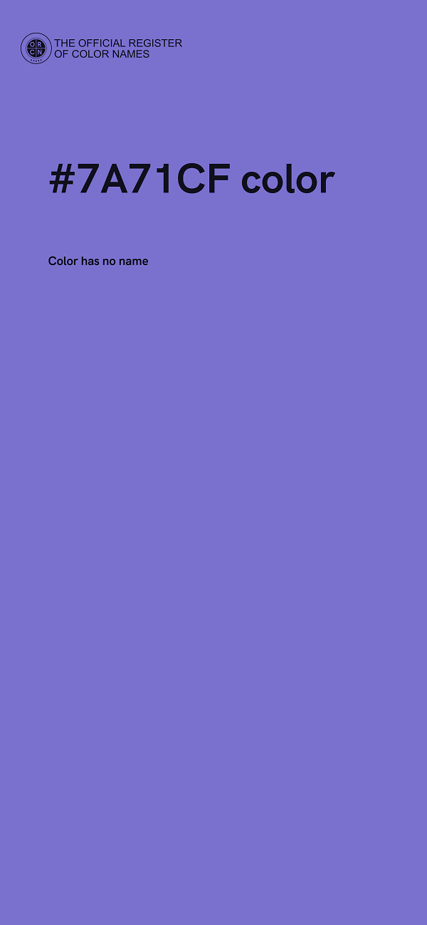 #7A71CF color image