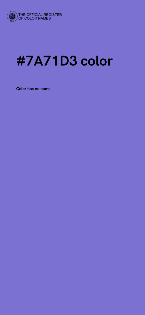 #7A71D3 color image