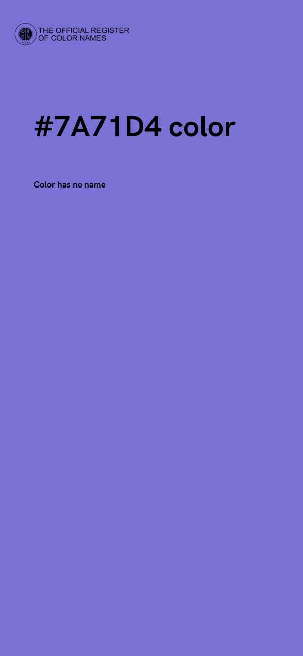#7A71D4 color image
