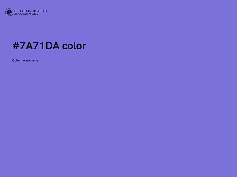 #7A71DA color image