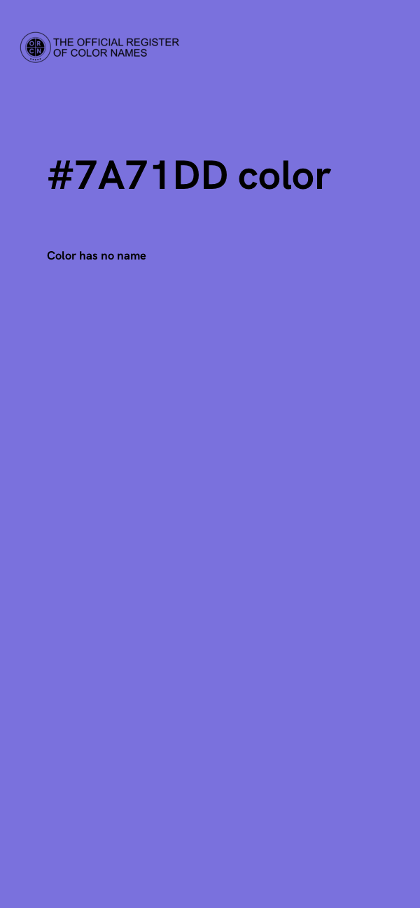 #7A71DD color image