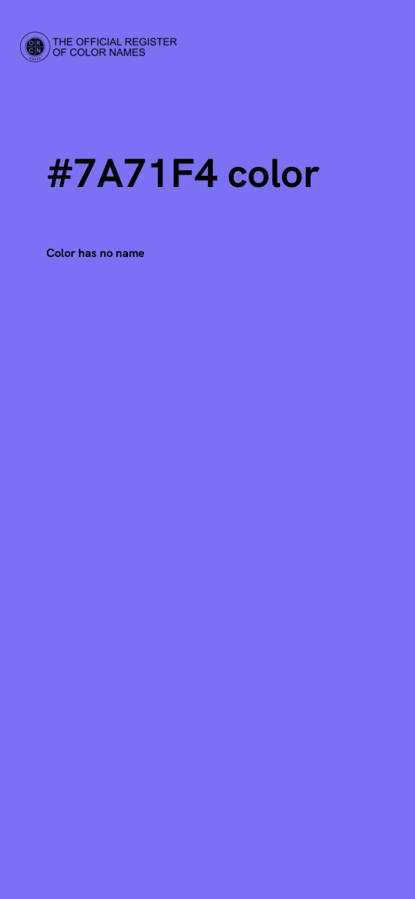 #7A71F4 color image