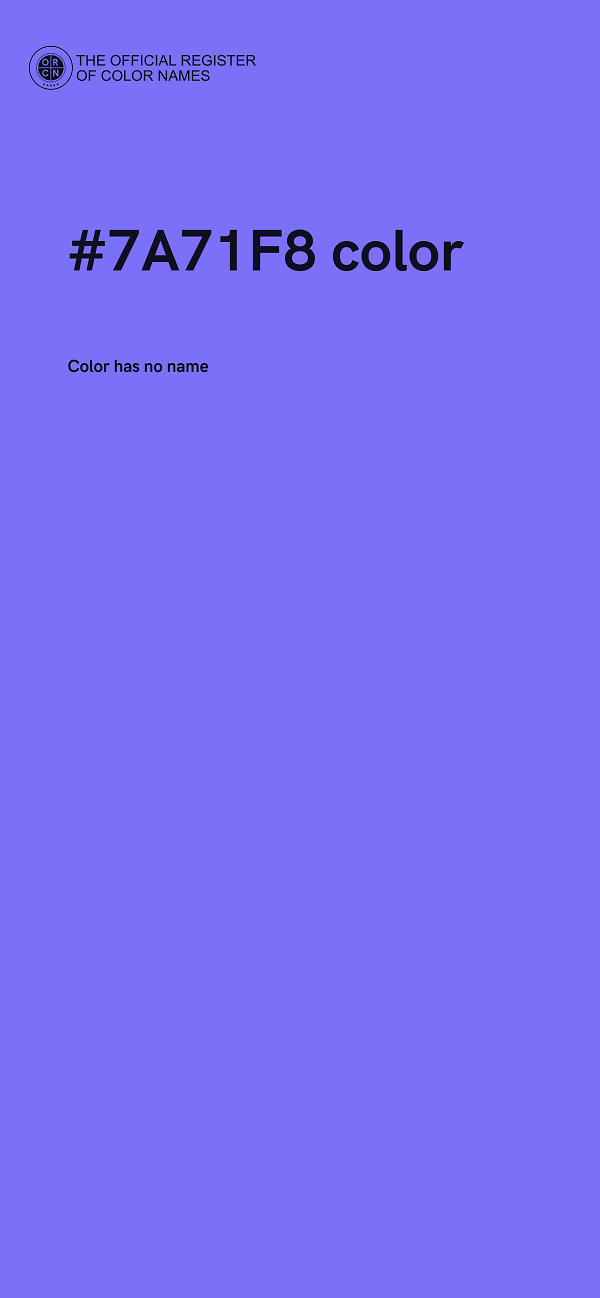 #7A71F8 color image