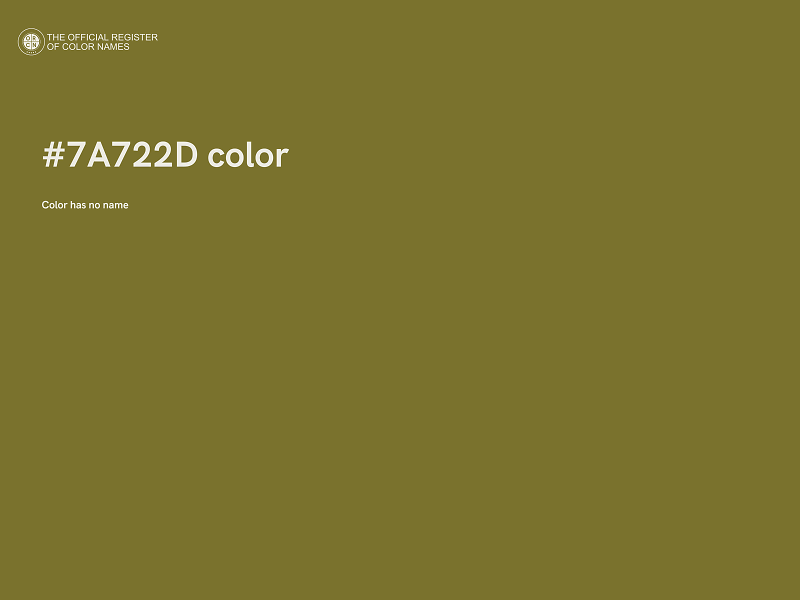 #7A722D color image