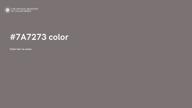 #7A7273 color image