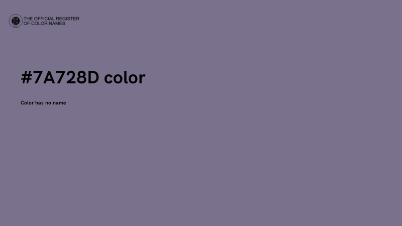 #7A728D color image