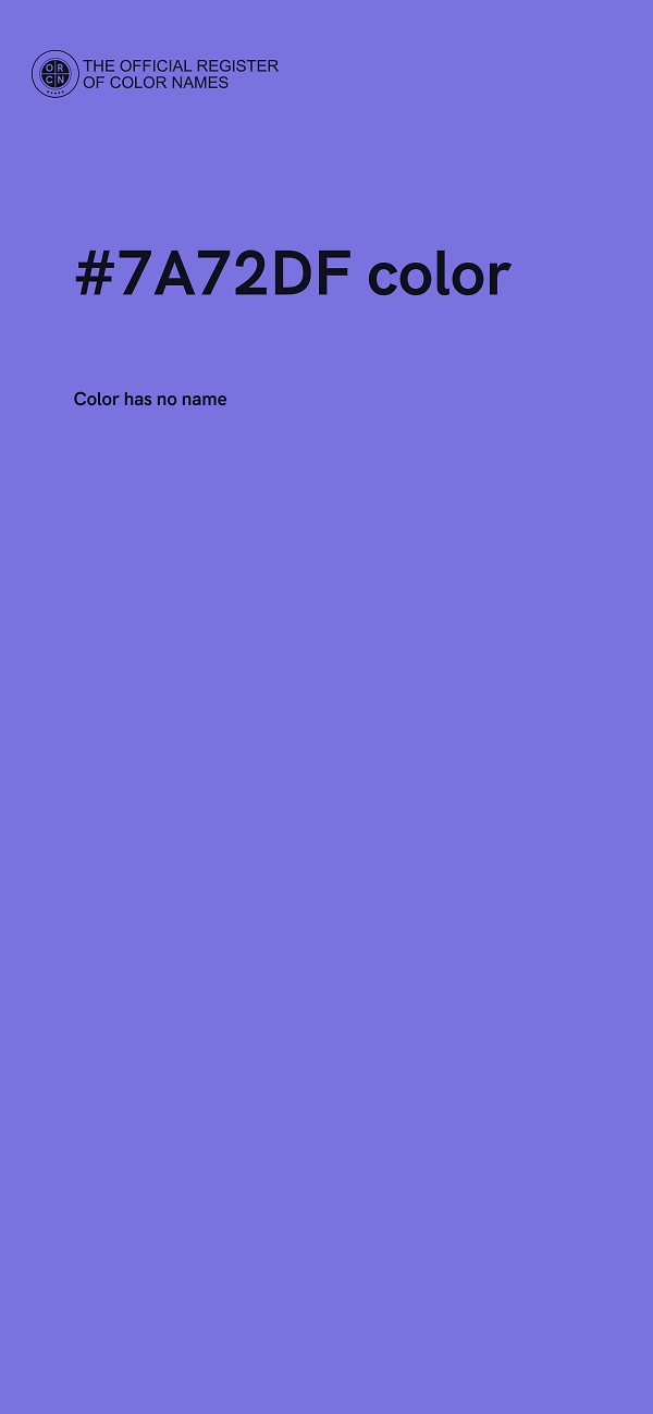 #7A72DF color image