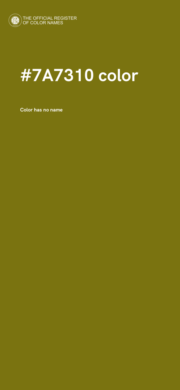 #7A7310 color image