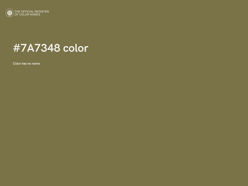 #7A7348 color image