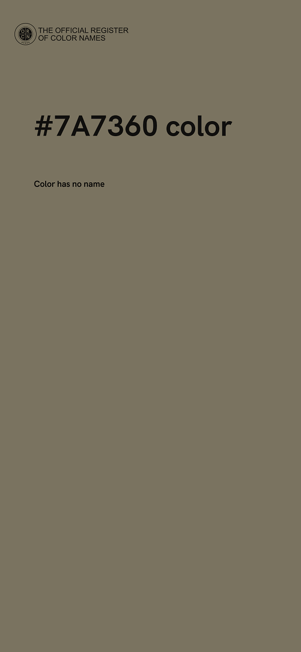 #7A7360 color image