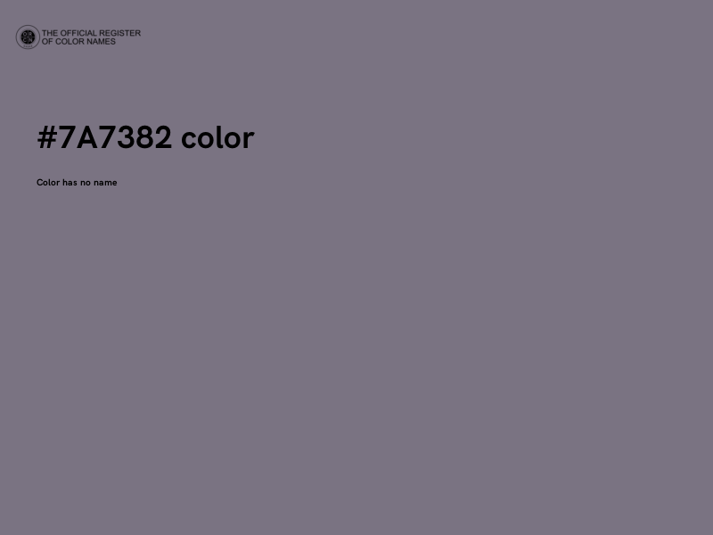 #7A7382 color image