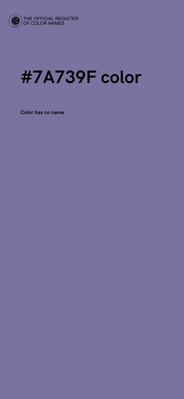 #7A739F color image