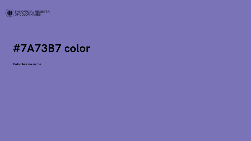 #7A73B7 color image