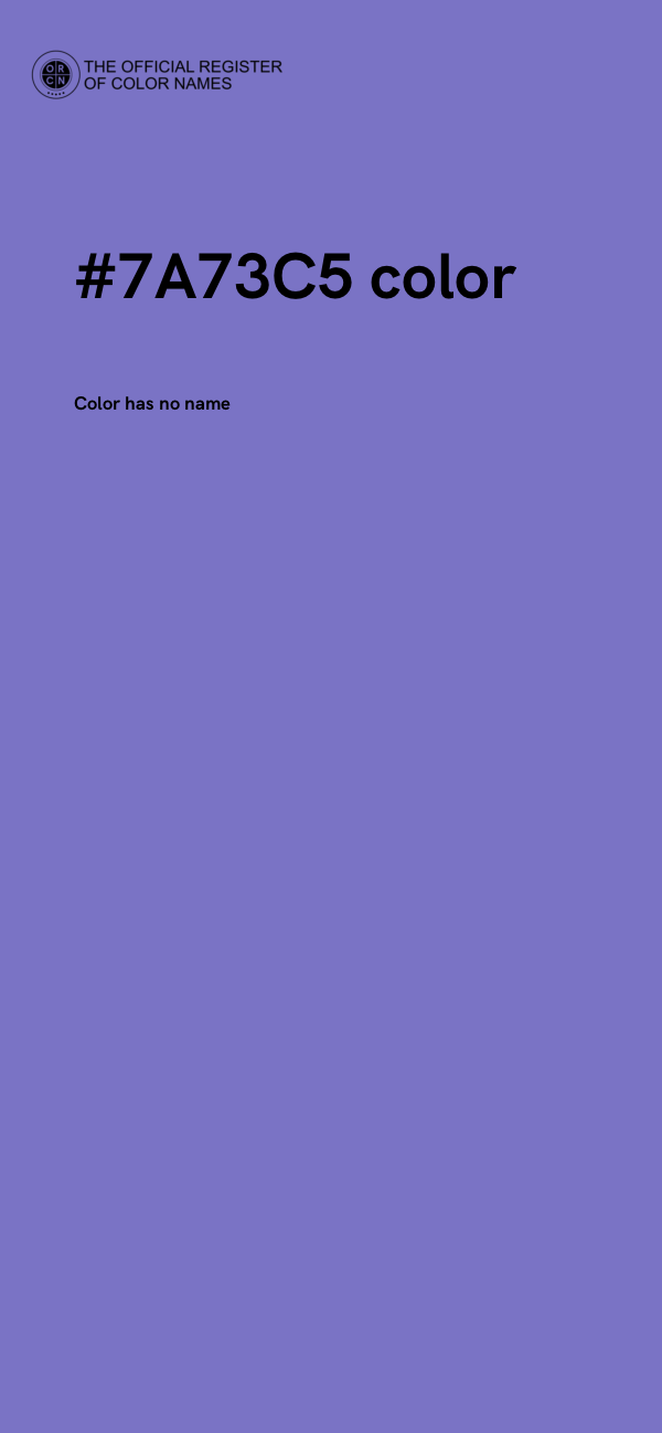 #7A73C5 color image