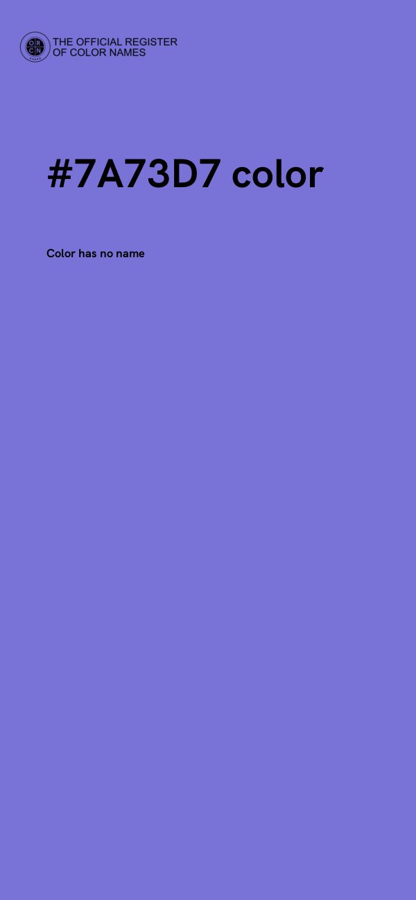 #7A73D7 color image