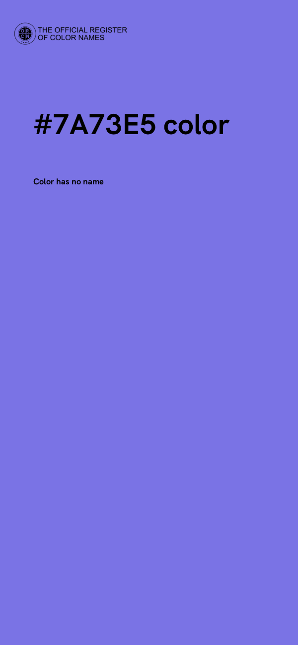 #7A73E5 color image