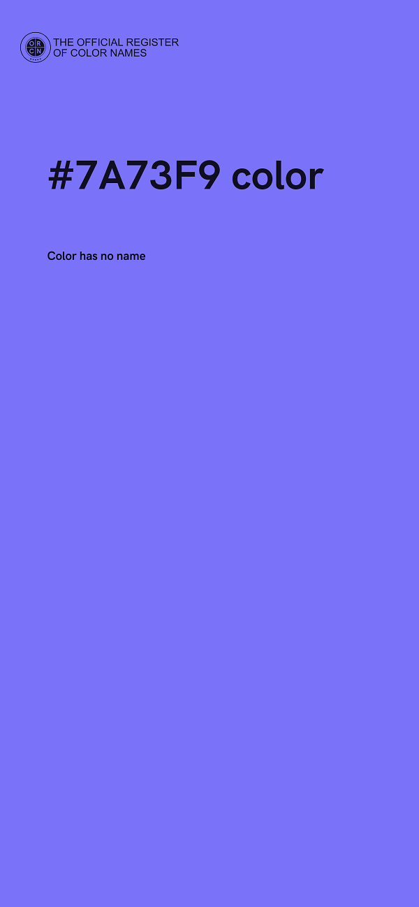 #7A73F9 color image