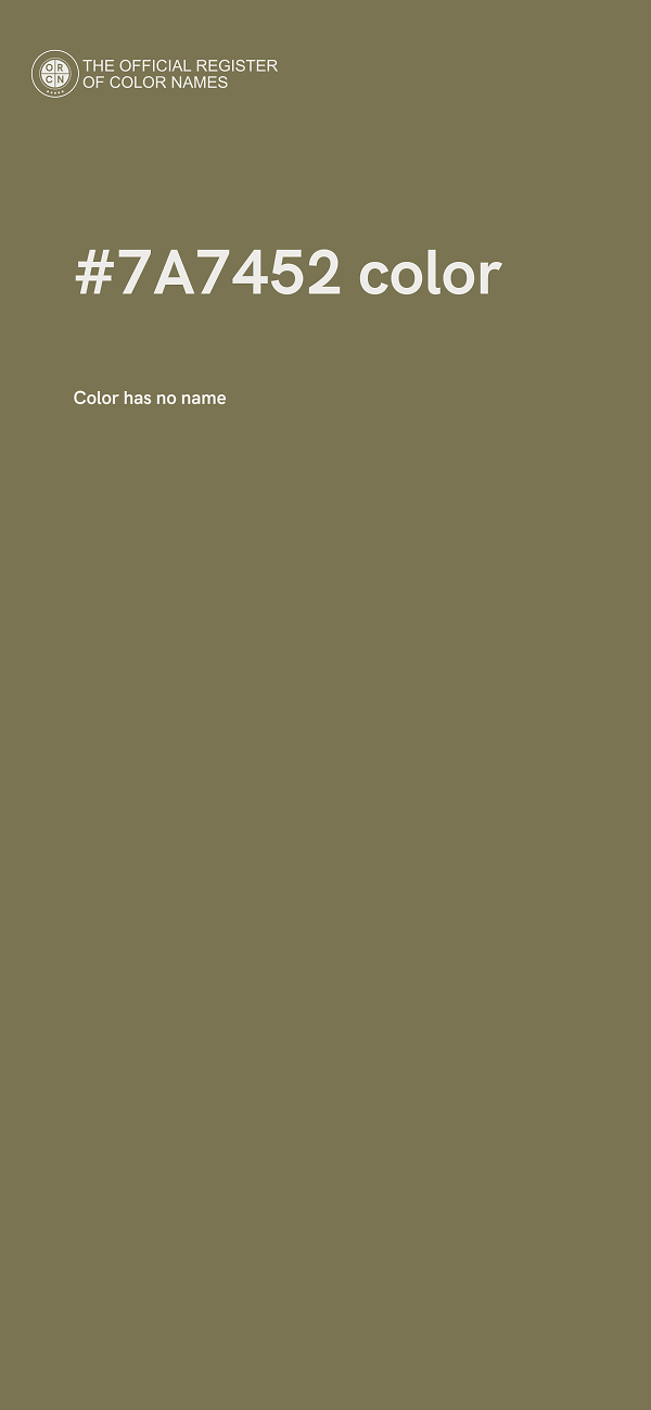 #7A7452 color image