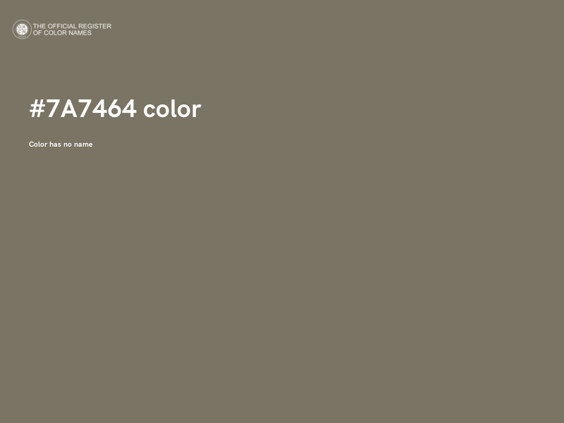 #7A7464 color image