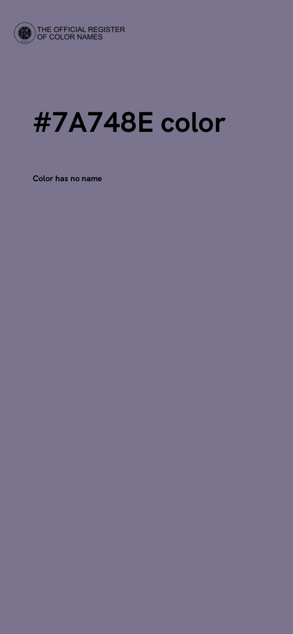 #7A748E color image