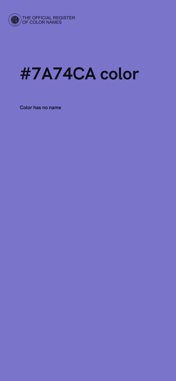 #7A74CA color image