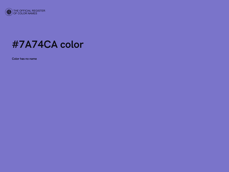 #7A74CA color image