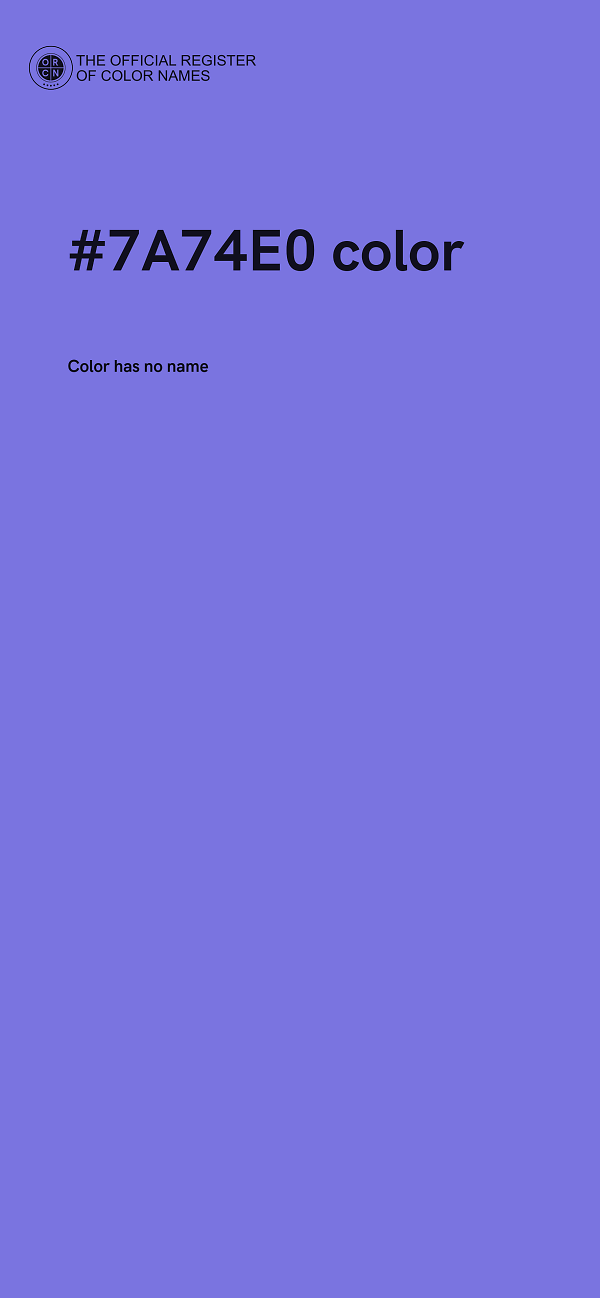 #7A74E0 color image