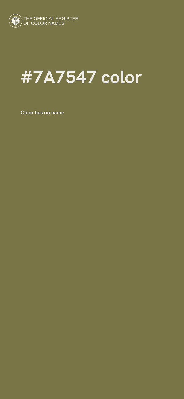 #7A7547 color image