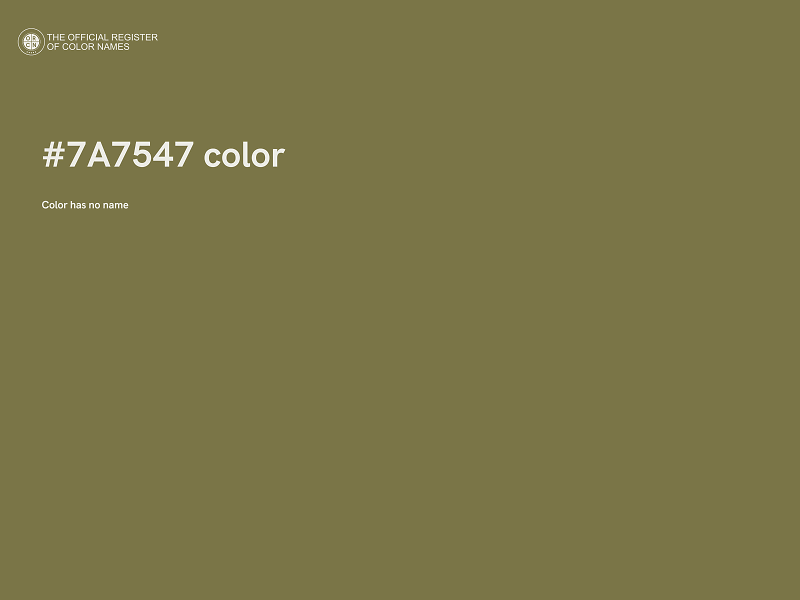 #7A7547 color image